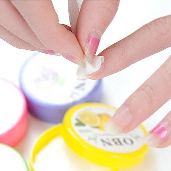 TISU PEMBERSIH KUTEK OBN NAIL POLISH REMOVER AROMA BUAH ISI 30 LEMBAR