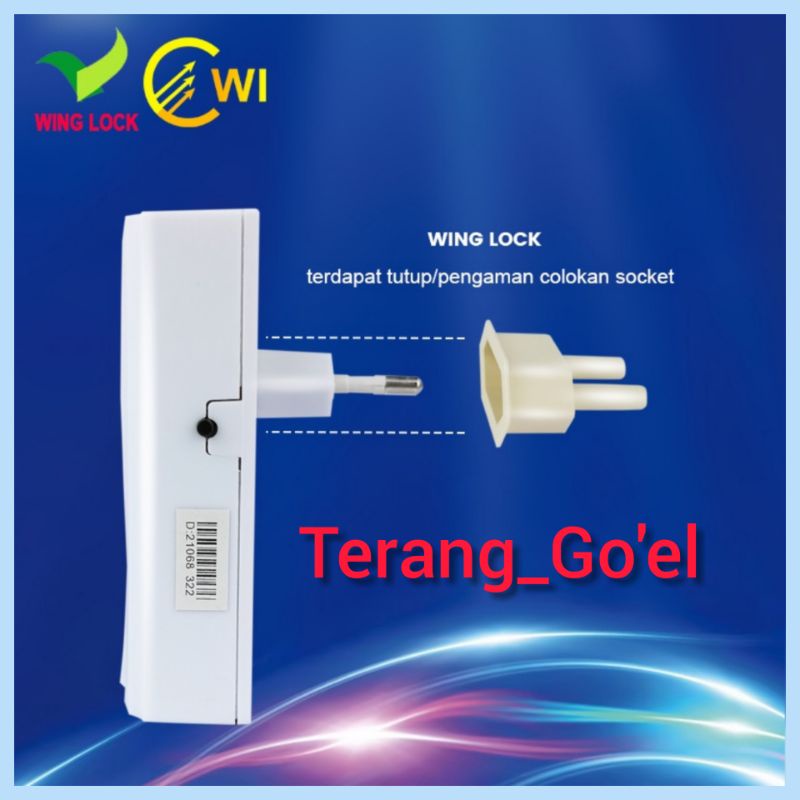 WING LOCK DOOR BELL / BEL RUMAH SINGLE SWITCH