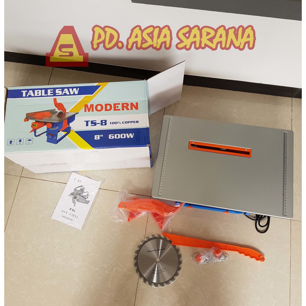 Table Saw 8 Modern Gergaji  Kayu  Meja 600 W Shopee  