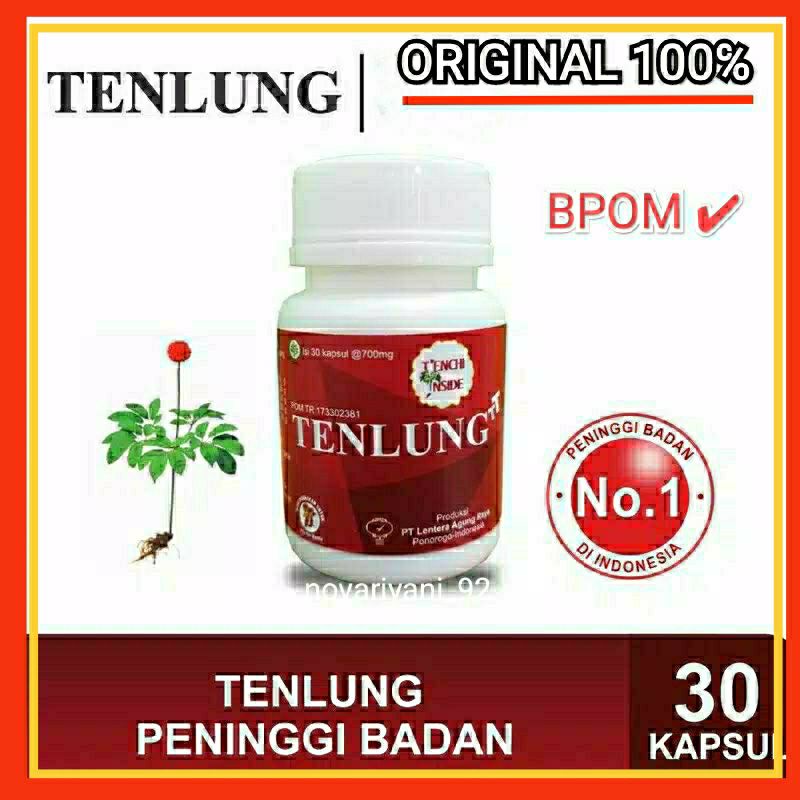 TENLUNG PENINGGI BADAN ORIGINAL BPOM | TENLUNG TINGGI 30 KAPSUL