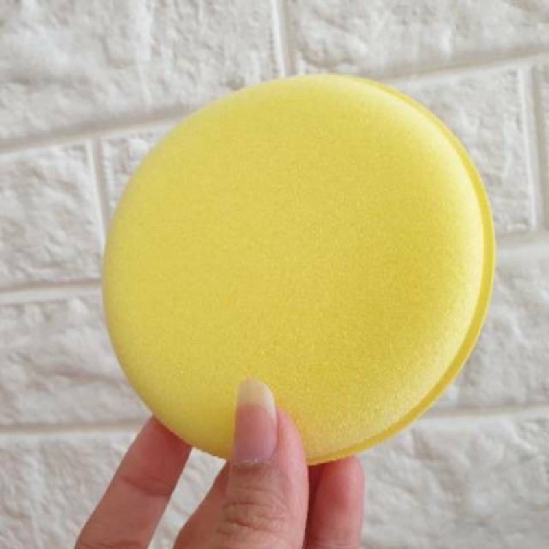 SPONGE KUNING // APPLICATOR PAD / SPONGE APPLICATOR / SPON / BUSA POLES MOBIL MOTOR PERAWATAN MOBIL