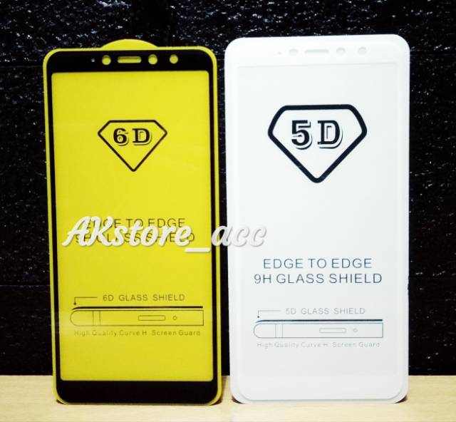 TEMPERED GLASS 5D FULL GLUE XIAO REDMI S2 ~ REDMI 6A