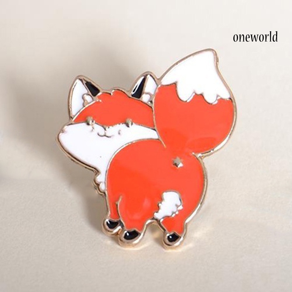 OW@ 1Pc Unisex Cute Animal Panda Dog Pig Pattern Lapel Brooch Pin Enamel Badge Pin