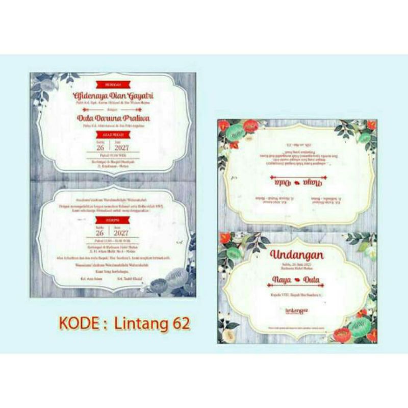 

UNDANGAN PERNIKAHAN & KHITAN SIMPEL ELEGAn