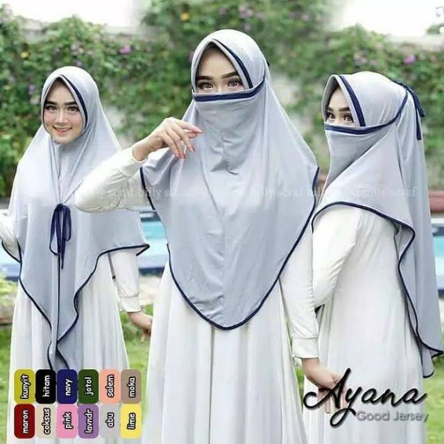 JILBAB CADAR 3 IN 1 / JILBAB JERSEY