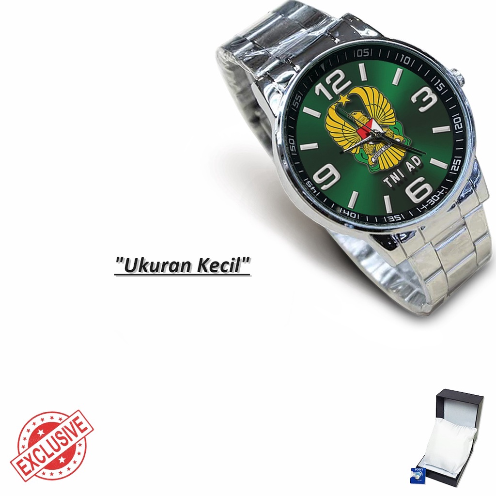 Jam Tangan Rantai Couple TNI AD (Keren)