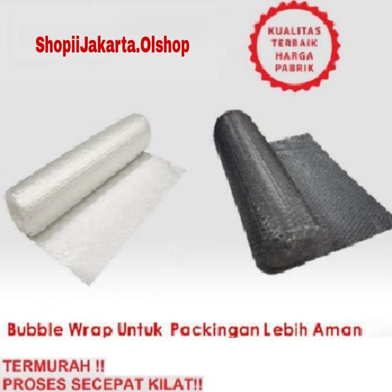 

Bubble Wrap Hitam & Putih untuk Packing per 1 pcs barang ⭐shopiijakarta⭐