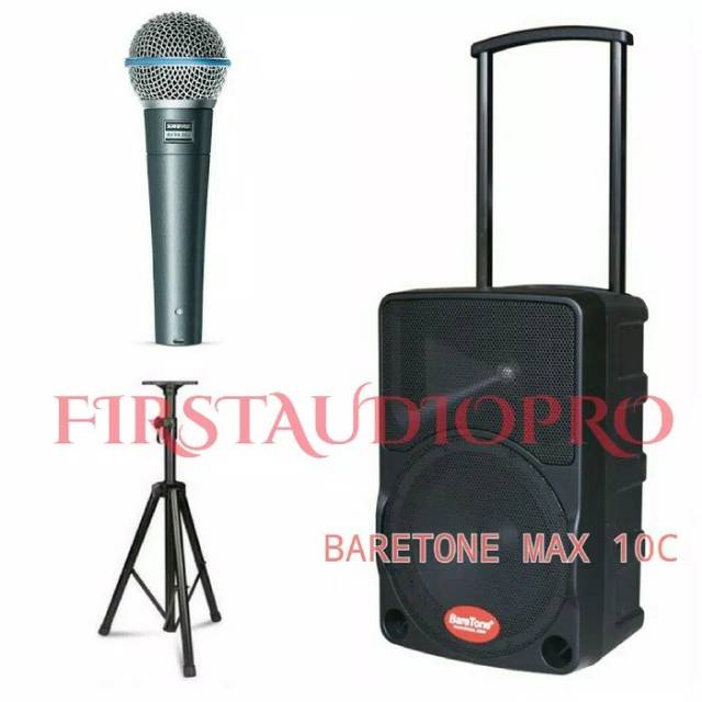 SPEAKER PORTABLE MEETING WIRELESS BARETONE MAX 10C ( 10 INCH )