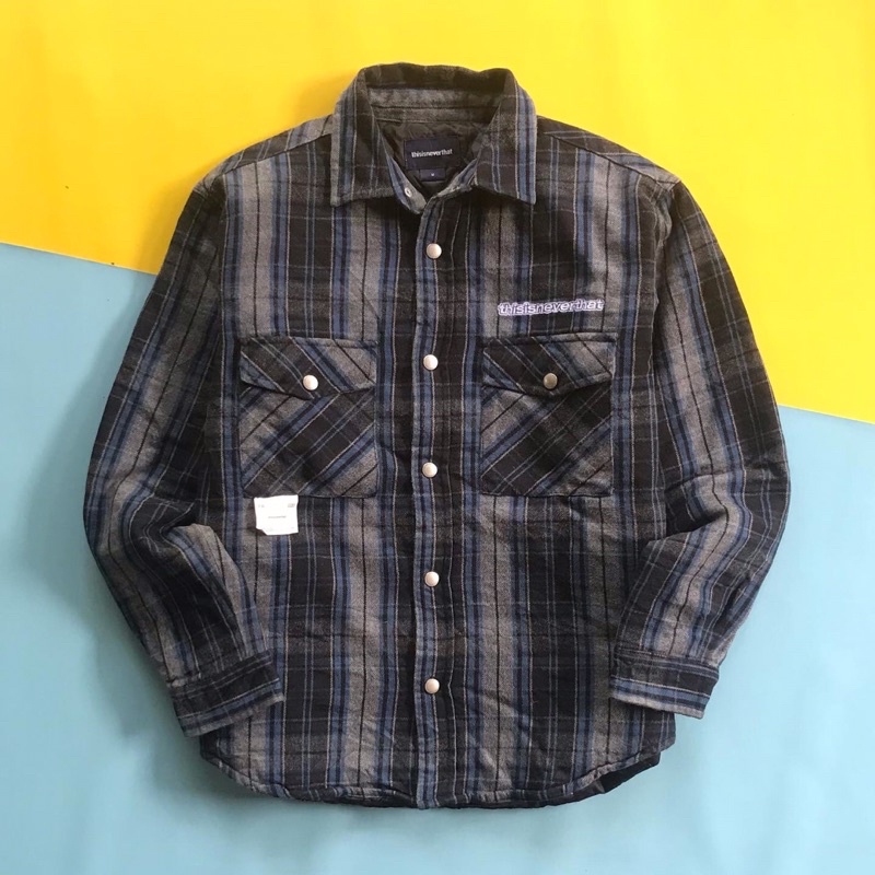 FLANEL JACKET THISISNEVERTHAT SECOND ORI / SIZE M FIT L