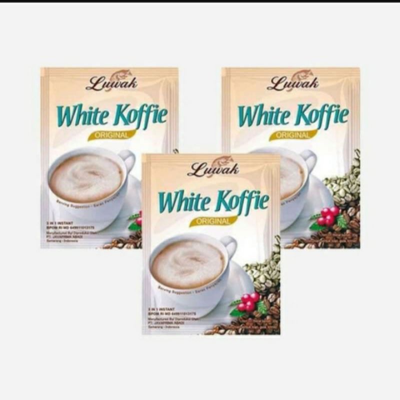 

1 Renceng kopi Luwak white cofee 3 in 1 isi 10pcs