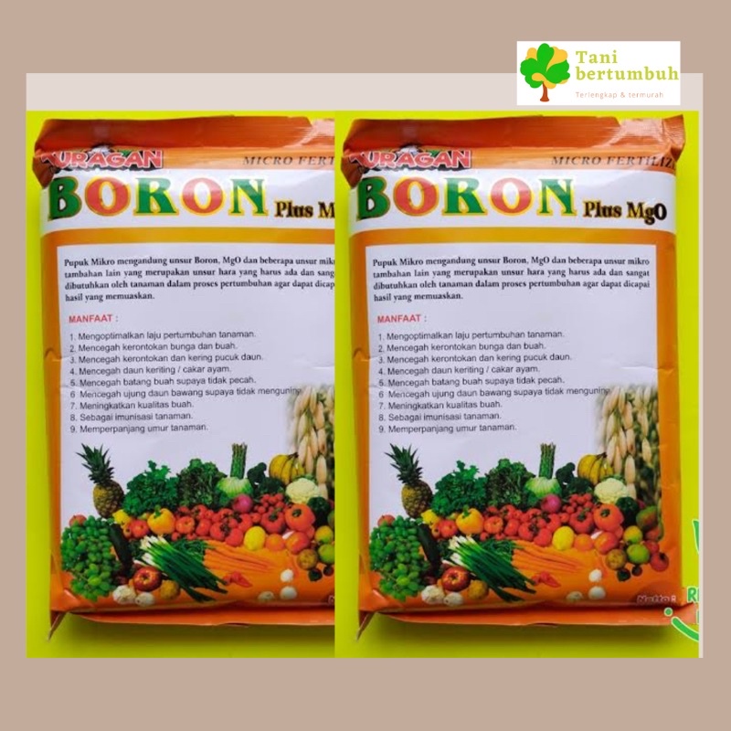 Pupuk BORON PLUS MGO / JURAGAN BORON Micro Fertilizer anti rontok karate boron