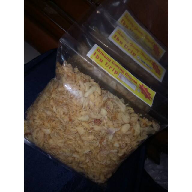 

Bawang Goreng Renyah Sumenep Asli. Cap Ibu Urip. 250gr harga termurah, kualitas terbaik!!!