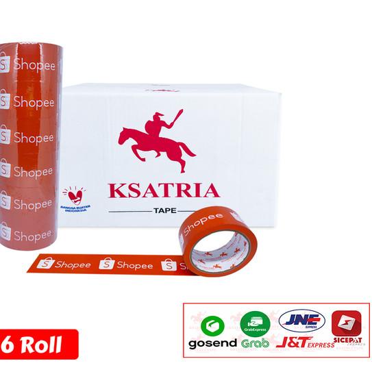 

۩ Lakban Printing Toko Orange KSATRIA Tape 80 Yard (1 Slop) ✯