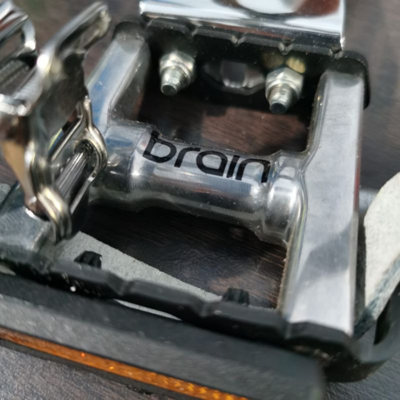 Pedal Toeclip Brain White Putih VP Components VP - 712 M