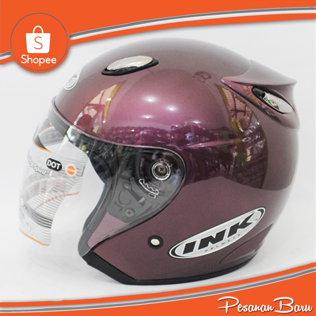 HELM INK CENTRO GRADE ORI - [ UNGU ]