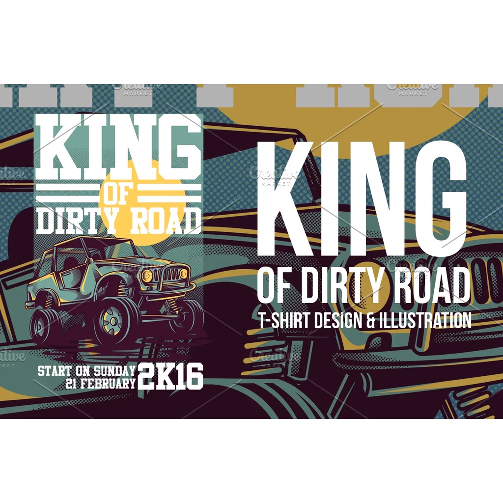 King Of Dirty Road Illustration