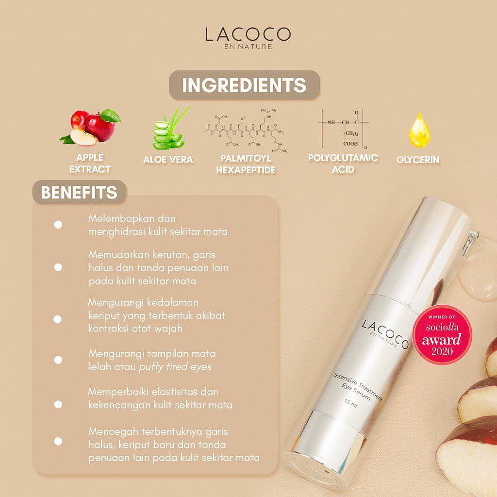 Lacoco Intensive Treatment Eye Serum - Eye Cream Krim Mata