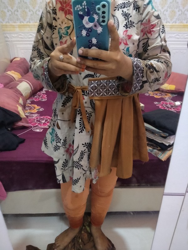 Ori Atasan Blouse Batik Wanita Modern Halus Kombinasi Brokat Polos