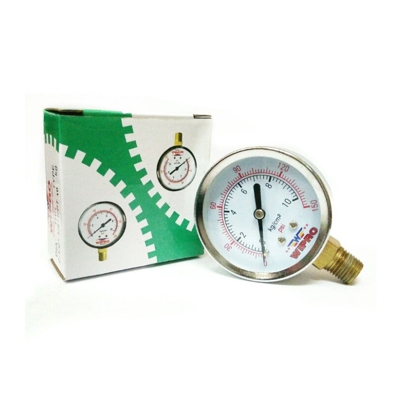 Murah WIPRO 10 Bar Meter tekanan Angin - Pressure Gauge - Manometer