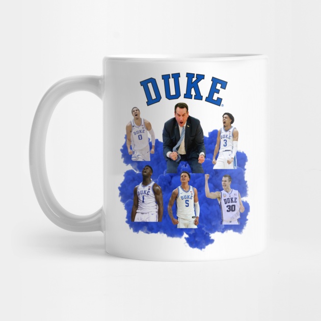 Mug Duke Basketball Greats and Coach K The G.O.A.T.