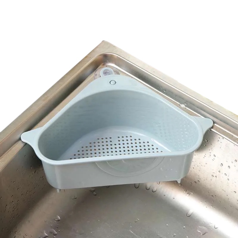 Perlengkapan Peralatan Penyaring Saringan Triangle Drain Holder Wastafel  Bak Cuci Piring
