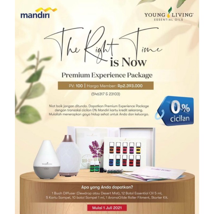 Premium Kit Young Living (Diffuser + 12 Oils)