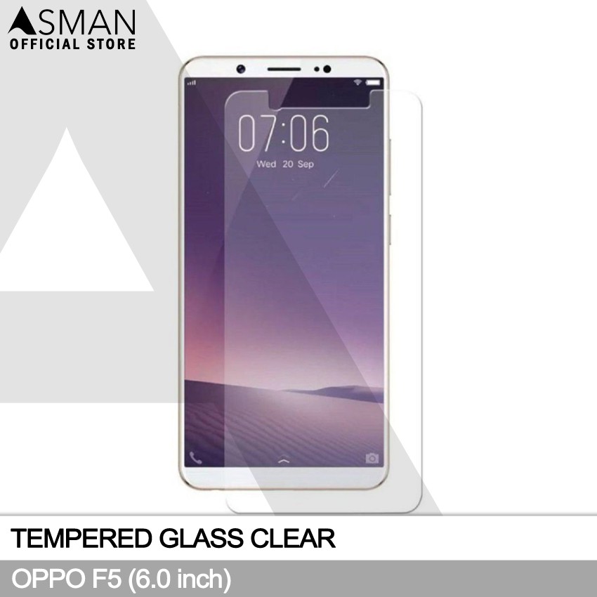 Tempered Glass OPPO F5 (6.0&quot;) | Anti Gores Pelindung Layar Kaca - Bening