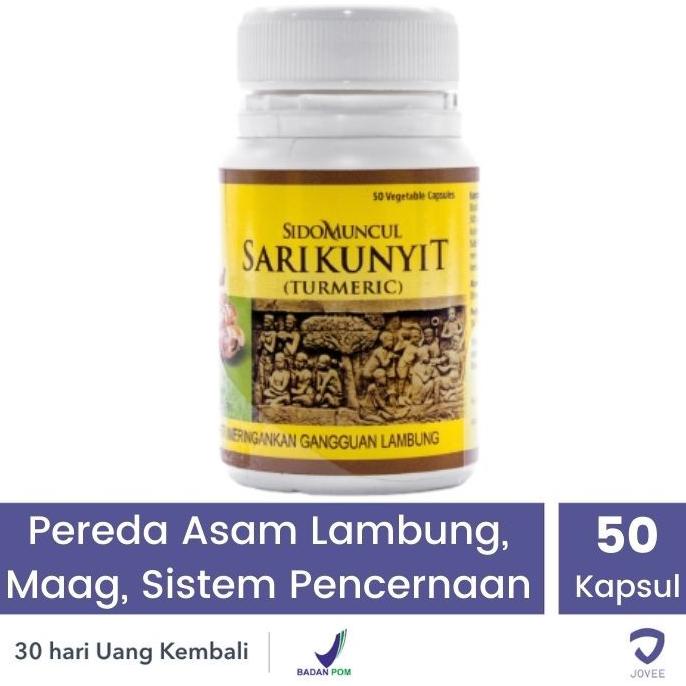 

BISA COD SIDO MUNCUL SARI KUNYIT - LAMBUNG & MAAG DAN PENCERNAAN - 50 TABLET /OBAT HERBAL ASAM URAT/OBAT HERBAL PELANGSING/OBAT HERBAL KOLESTEROL/OBAT HERBAL DIABETES