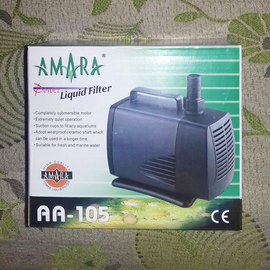 Pompa Aquarium AMARA AA 105 Original Kolam Hidroponik 3000 LPH