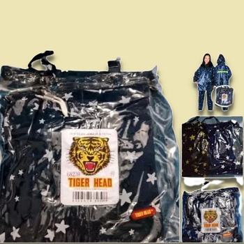 Jas HUjan Stelan Jaket Celana Remaja Tiger Head Premium Jetstar Mantel Ujan Setelan Tabasa Ke104