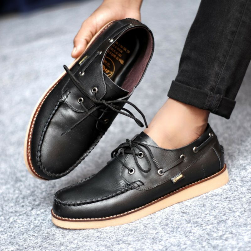 Sepatu Casual Pria Zapato Kulit Asli Kerja Santai Kuliah Leather Loafers