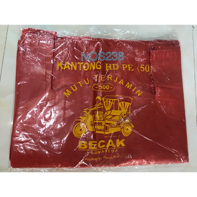 Kantong Plastik Merah Tebal Uk 50