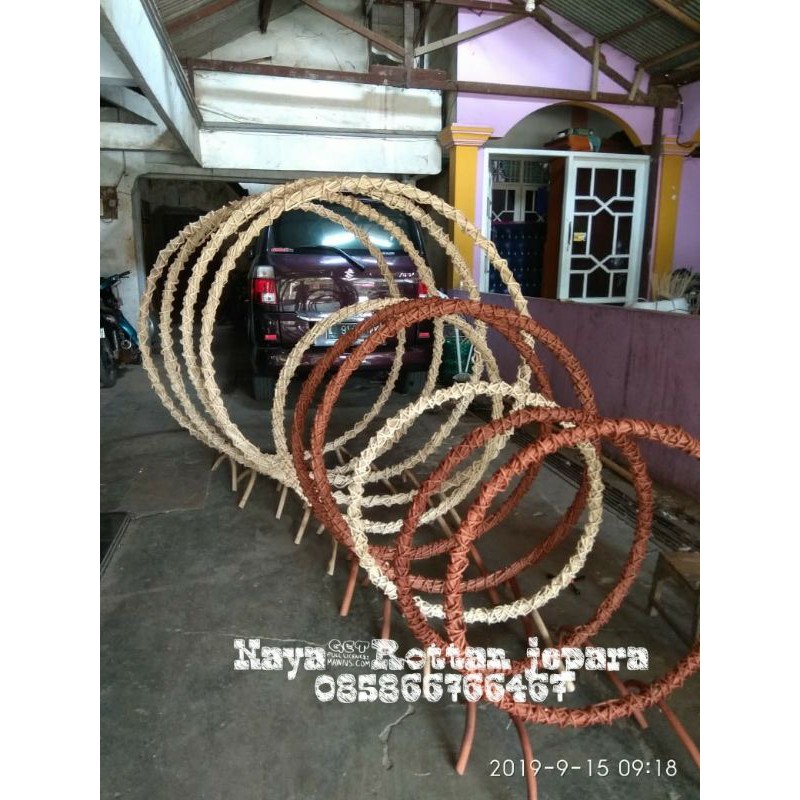 Ring rustic  rotan ring rustic  dekorasi  backdrop 