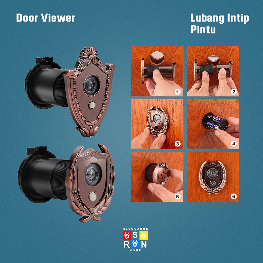 Door Viewer + Bell Antik Resonance Home