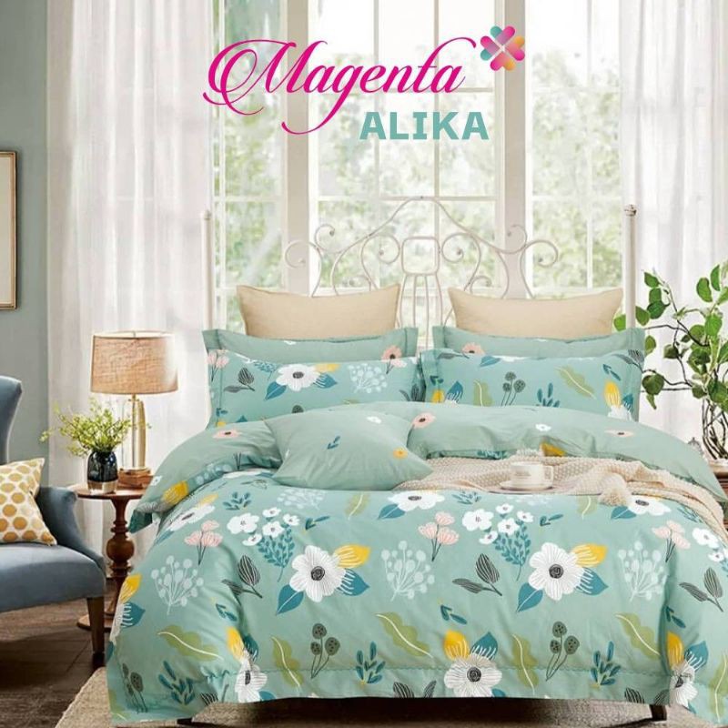 sprei Magenta motif Alika