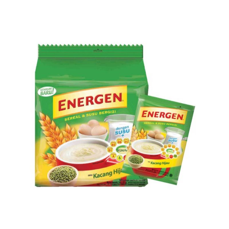 10 sachet Energen kacang hijau