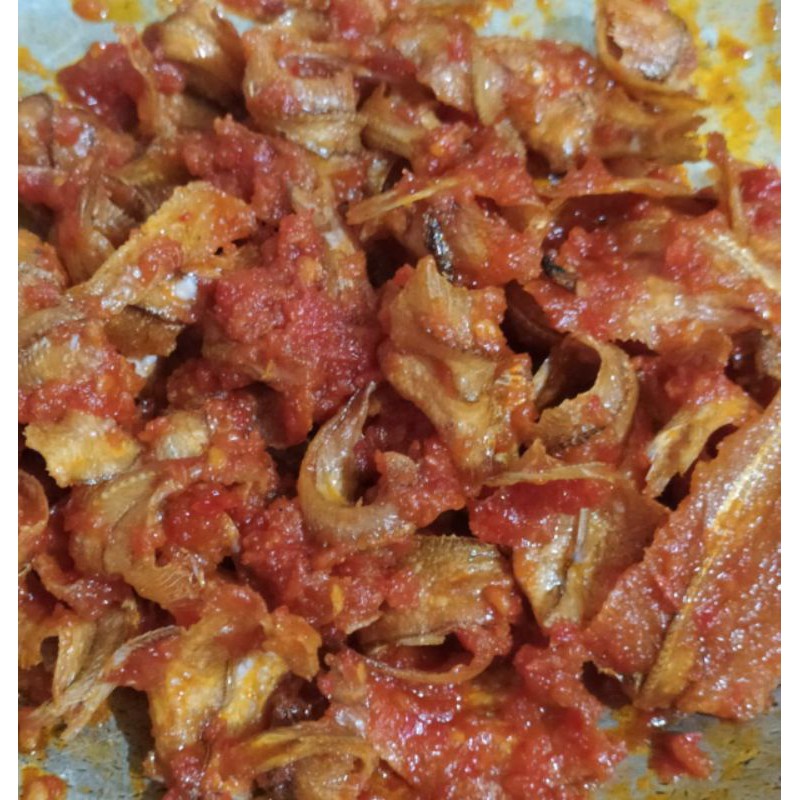 Ikan Asin Pakang Balado (Ikan Asin Tipis) Gurih