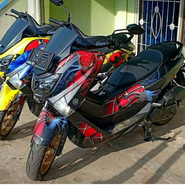Decal yamaha nmax variasi spiderman