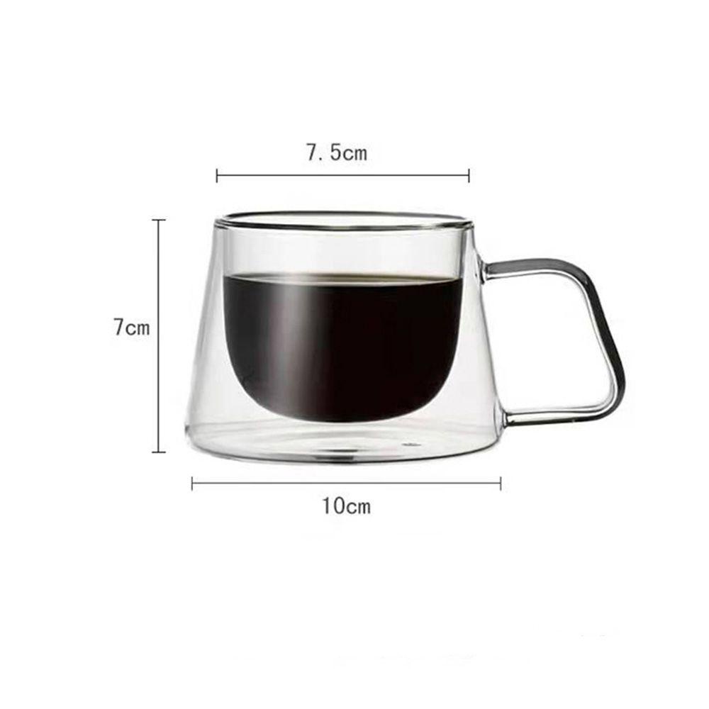 Suyo 200ml Cangkir Kopi Teh Anti Panas Double Wall Insulated Breakfast Mug