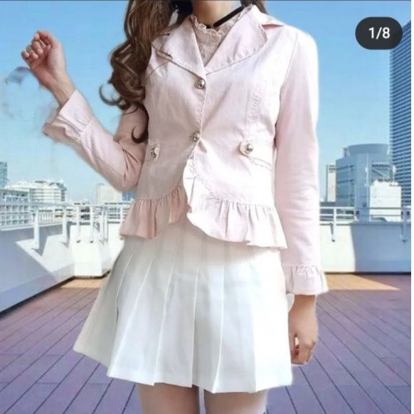 set academia blazer + blus axes femme