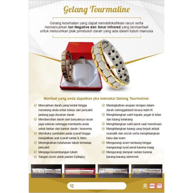 Gelang Magnet Tourmaline