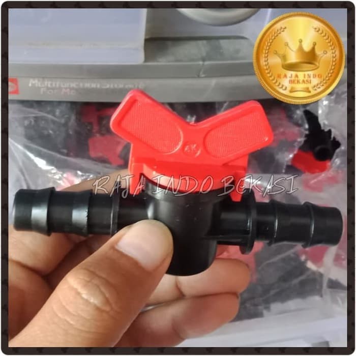 Sekarganes 086 Valve 16 Mm Kran Selang Connector 16mm Stop Valve Konektor Keran Check Valve 16mm