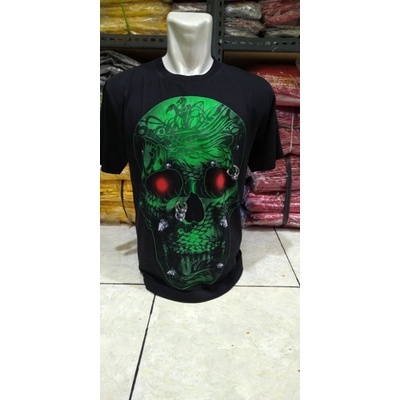 kaos rock chang glow in the dark original tengkroak hijau