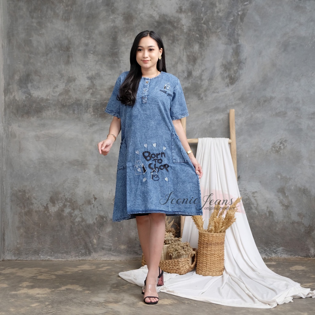 DENIM DRESS SUPER JUMBO LD 120CM