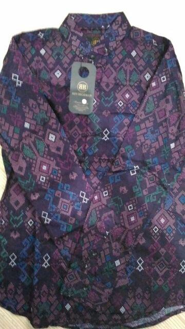 Ameliashop16 Kemeja Batik Songket Pendek Diamond Terhits