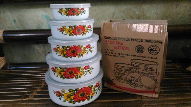 Mixing Bowl 5 Susun (enamel)