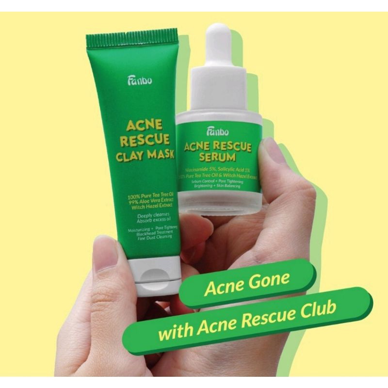 Fanbo Skin Goals Kit 2EA | Acne Rescue Club | Bright &amp; Glow Club