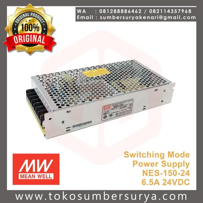 Nay | Switching Mode Power Supply Nes-150-24 / Nes15024 6.5A 24Vdc Mean Well Berkualitas