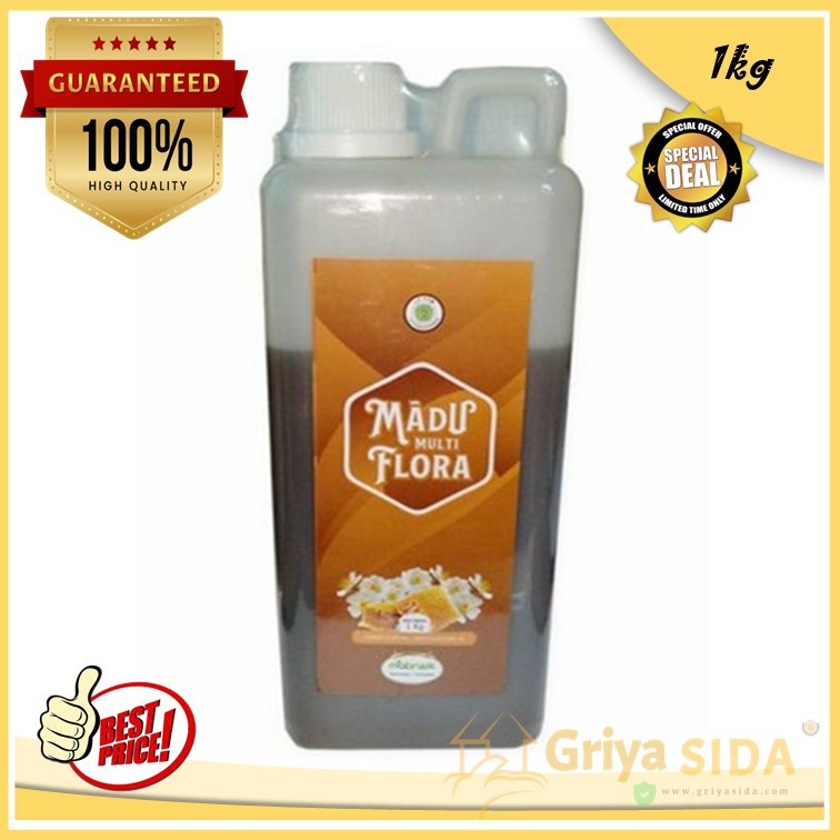 Madu Multiflora 1kg 1000 gr gram 1000gr Madu Multi Flora 1 kg Mabruk Mabruuk PROMO