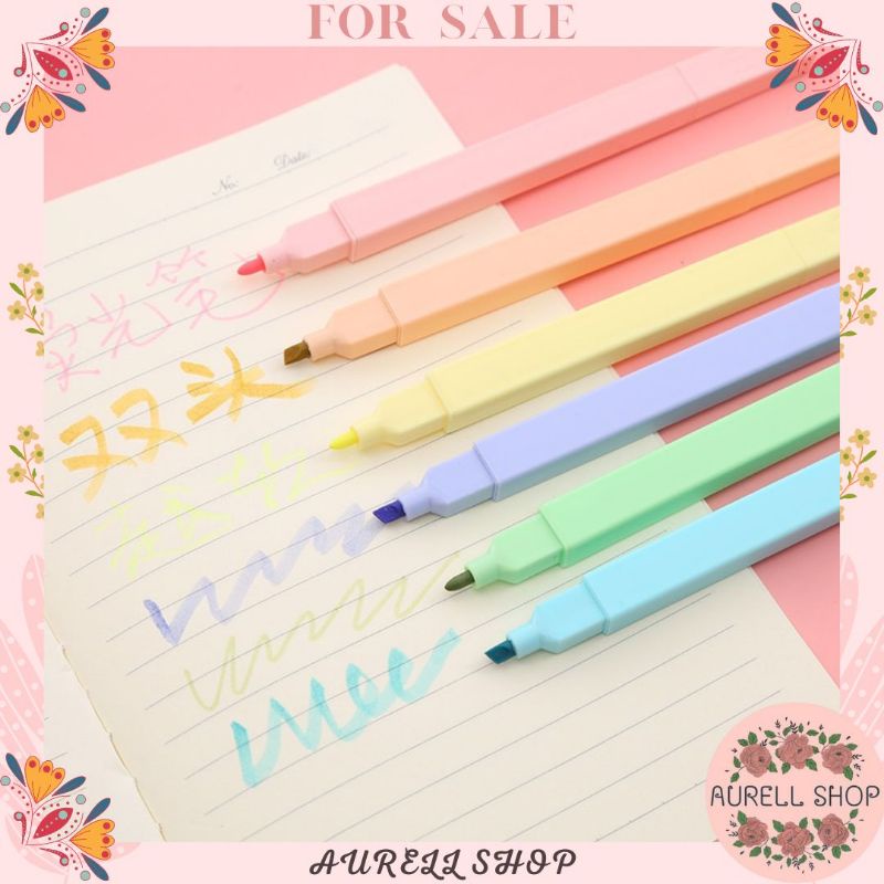 

[ COD ] STABILO WARNA WARNI PASTEL SET 6 PCS WARNA MURAH LUCU